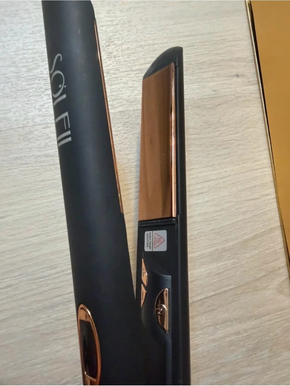IR+ Infrared Flat Iron Hair Straightener - Black